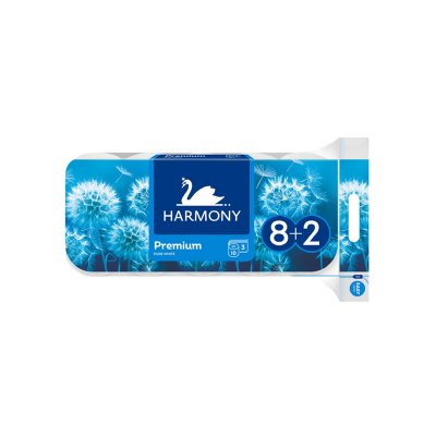 Toaletní papír Harmony Premium bílý 8+2 ks